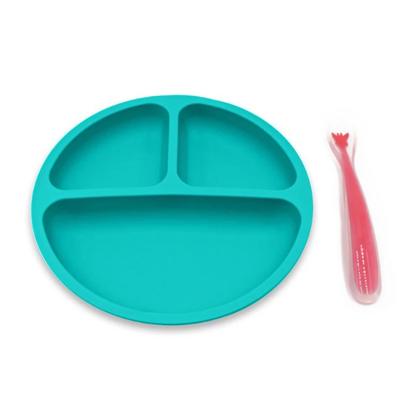 Children'S Plate Silicone Bowl Baby Infant Tableware Fall Creative