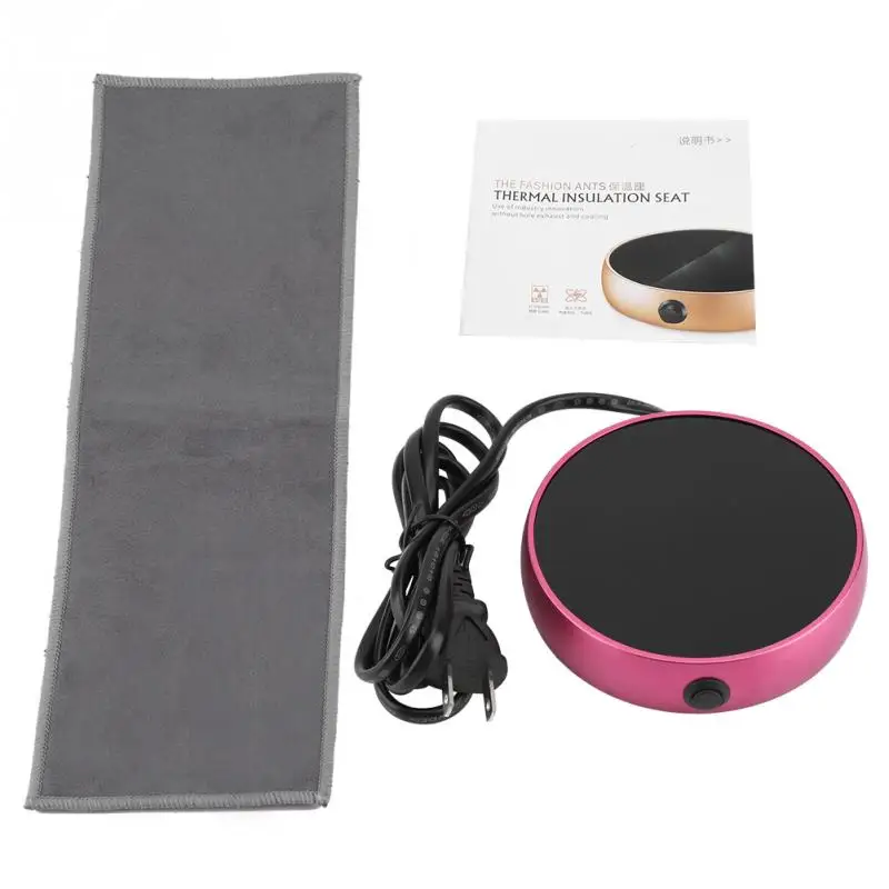 

220V Portable Electric Coffee Warmer Desktop Milk Tea Water Cup Mug Pad Heater Tray