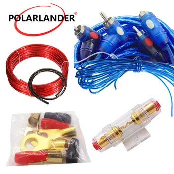 

Car Audio Wire 8GA Power Cable Installation Kit 60 AMP Fuse Holder Wiring Amplifier 1500W Subwoofer Speaker