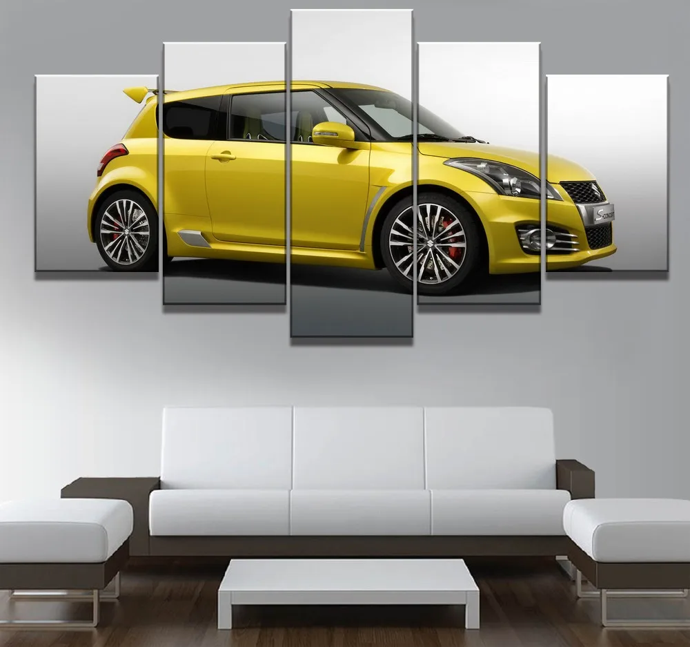 

Painting Canvas Art HD Print Poster Modern 5 Panel Car Home Decor For Living Room Wall Art Modular Picture Framed Chambotrade