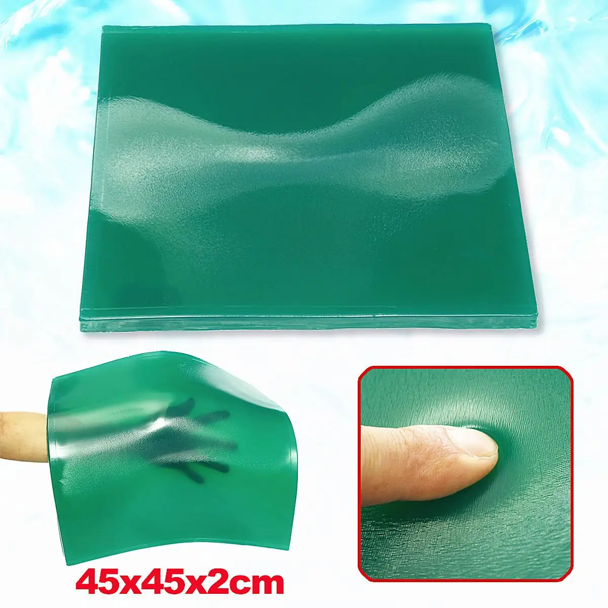 

45*45*2cm Motorcycle Gel Pad Seat Green Upgrades Shock Absorption Mats Cushion