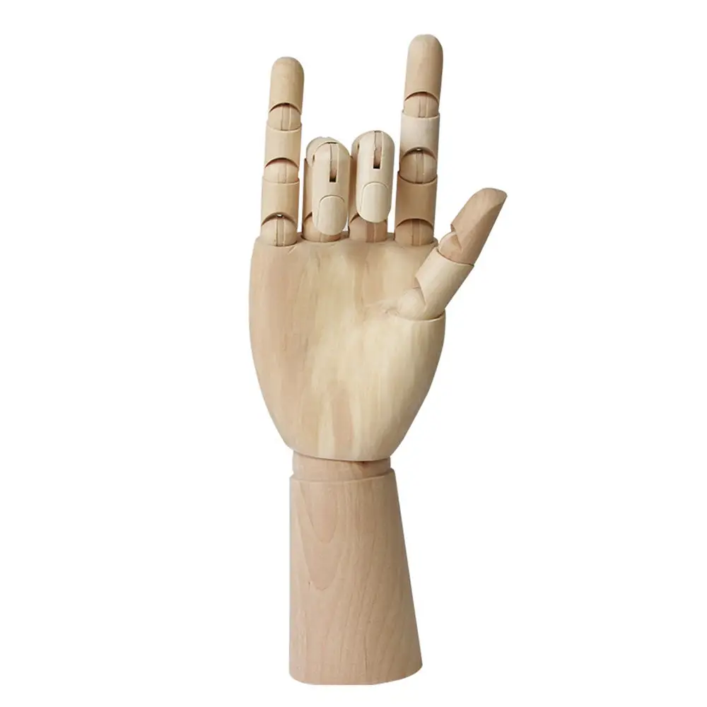 

Left Right Hand Body Joint Artist Model Wood Sculpture Mannequin Home Figurines Miniatures Decoration Crafts