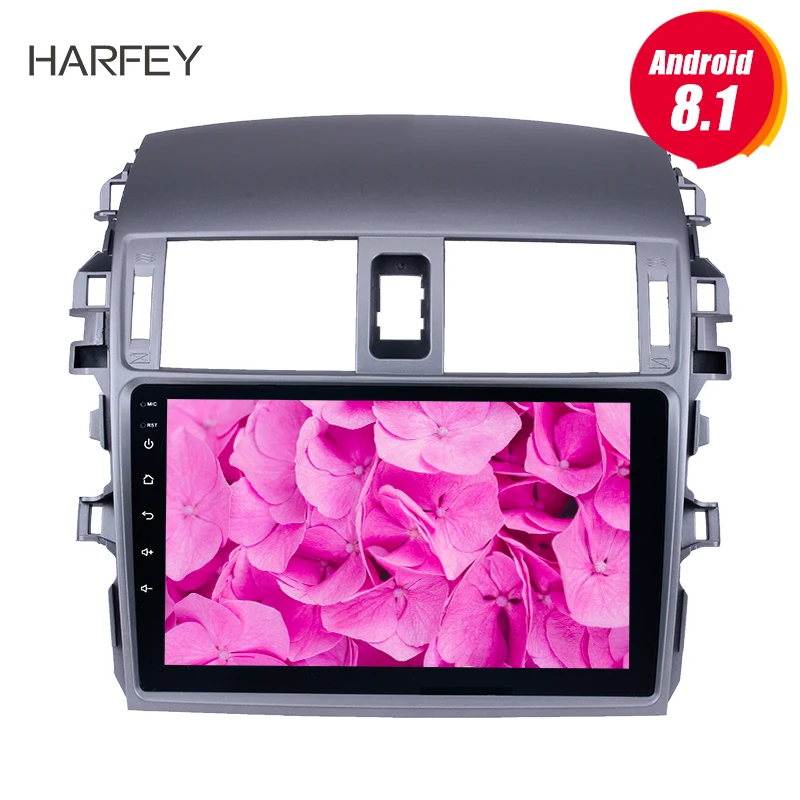 

Harfey CAR GPS radio Head unit For 2007 2008 2009 2010 Toyota OLD Corolla Android 9.0 9 inch 2 Din Car Radio with Bluetooth