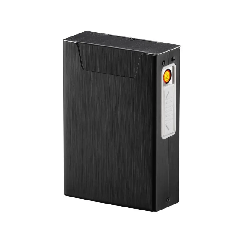 Фирменная Новинка Ciagrette держатель ящик со съемным электронная USB Зажигалка