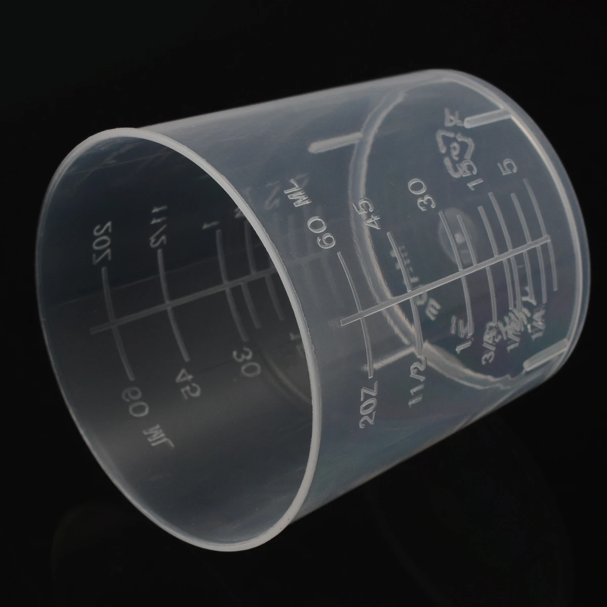 10 шт. 60 мл, пластиковые прозрачные мерные чашки с поверхностью жидкости контейнер кухонный инструмент