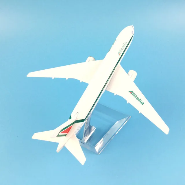 16cm Plane Airplane Model Alitalia Boeing 777 Aircraft Model Diecast Metal Airplanes Model 1:400 Plane Toy Gift 6