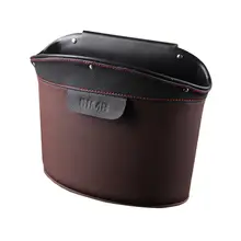Автомобильная мусорная урна Классическая Кожаная корзина для мусора хранение мусора для домашнего офиса