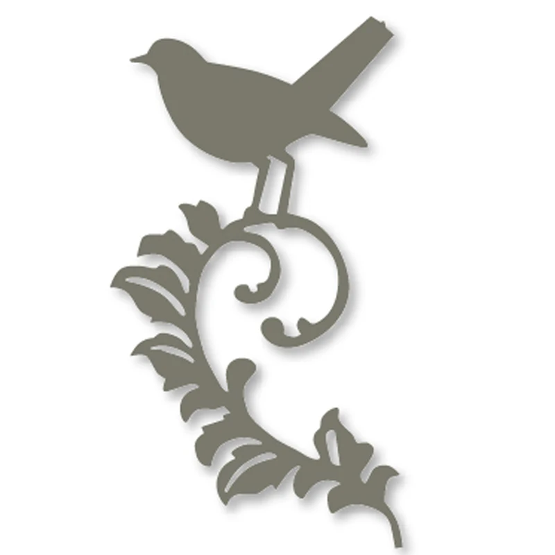 

Estel Bird on Swirl branch Metal Cutting Dies for Scrapbooking Paper Cards Making New Arrival 2019 Handcrafts Embossing Die Cuts