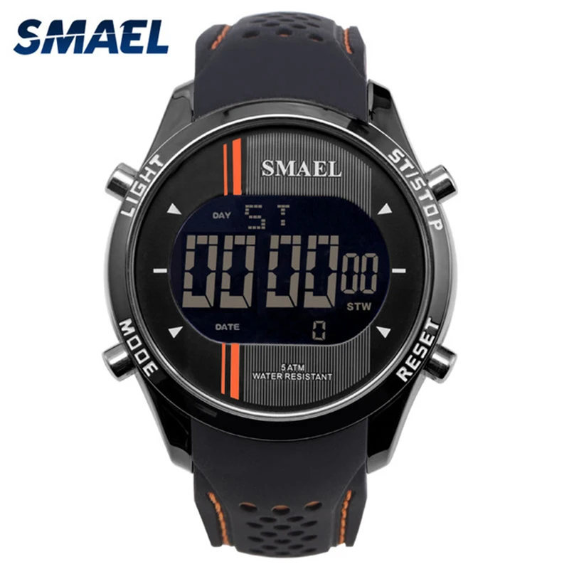 

SMAEL Men Military 1283 Watch Male Relogios Masculino 50M Waterproof Wristwatch Chronograph Auto Date Watch Sport Digital Clock