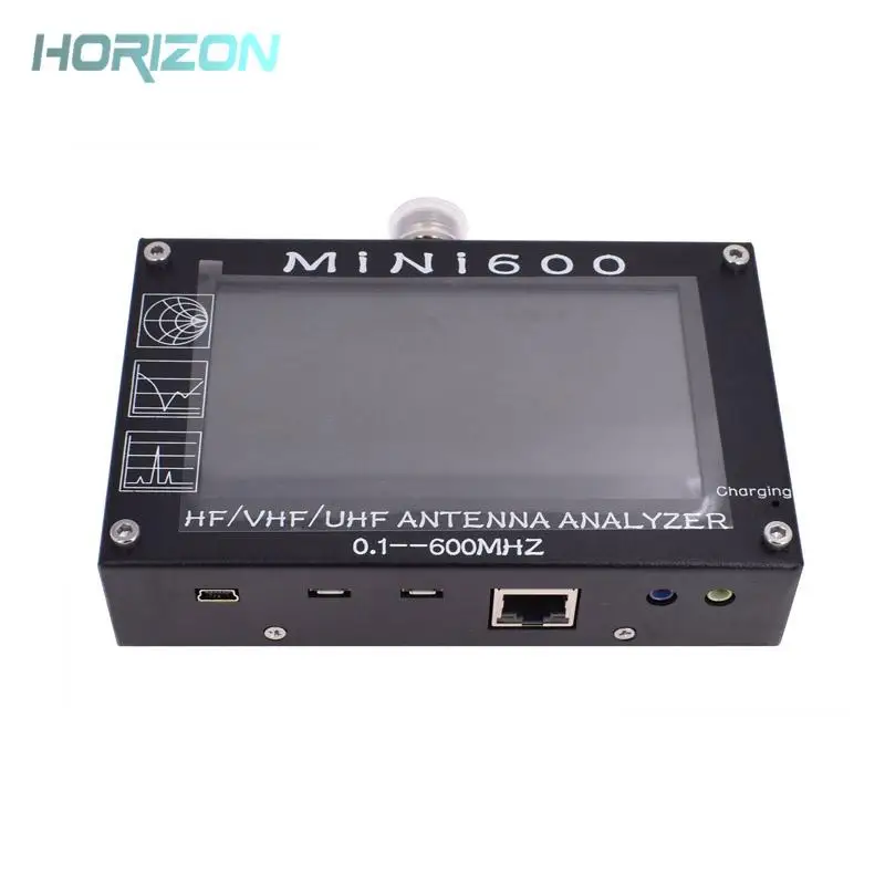 Lusya 4 3 дюймов ЖК дисплей Mini600 ВЧ антенна УКВ СКВ анализатор 0 1 600 МГц измеритель