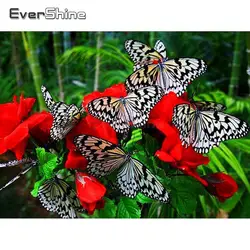 EverShine 5D Diamond Painting New Arrivals Butterfly Cross Stitch Diamond Embroidery Animals Picture Of Rhinestones Home Decor