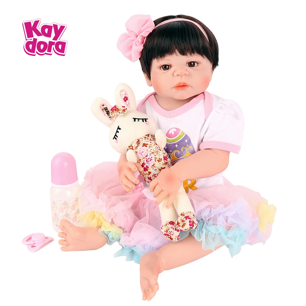 Полностью силиконовые 22 дюйма 55 см куклы Reborn Baby реалистичные Bebe игрушки Boneca для