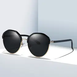 Круглые Солнцезащитные очки Uv400 поляризованные очки Для женщин Винтаж Ретро вождения роскошный дизайн 2019 Новые Модные оттенки дамы