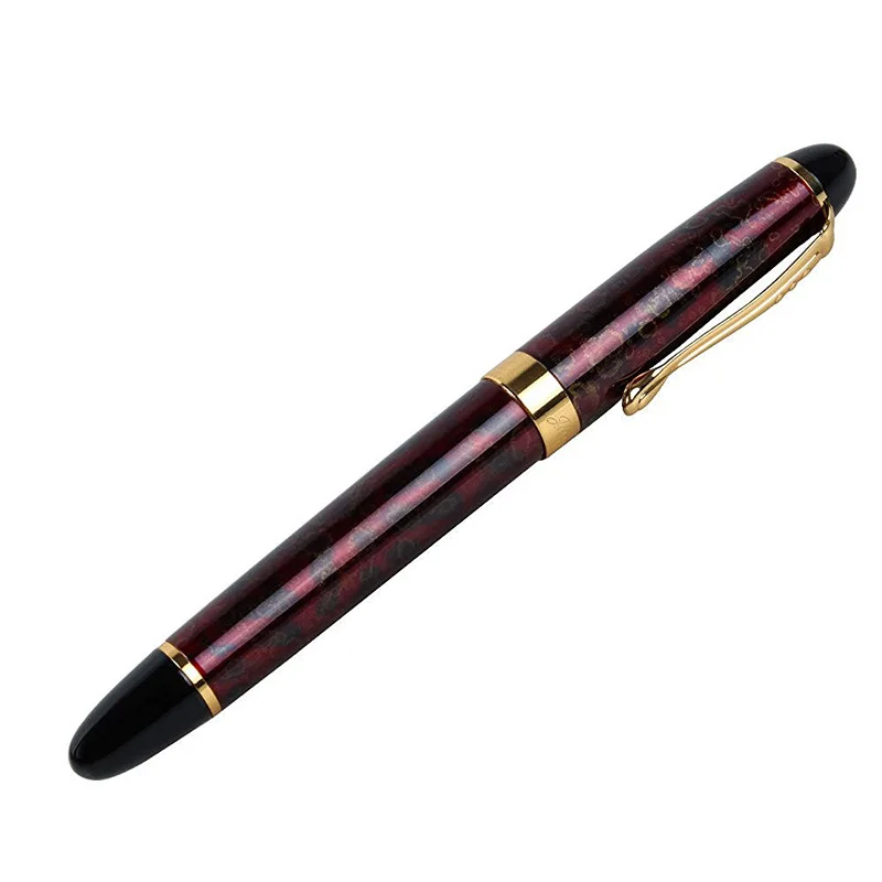 Jinhao Luxury M Nib 18KGP авторучка (красный Ледяной цветок) | Канцтовары для офиса и дома