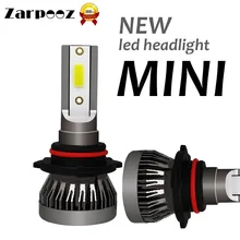 Zarpooz мини H4 Led H7 головной светильник H11 H8 H1 H3 9005 9006 9007 880 H27 72 Вт/заданная величина лампа лампада H1 лампа светильник 6000k с can-bus