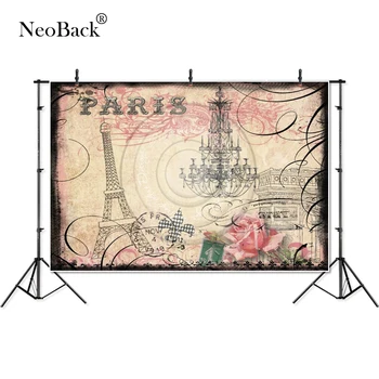 

Thin Vinyl paris Eiffel Tower rose Arc de Triomphe children Photography studio Backgrounds professional indoor Photo Backdrops