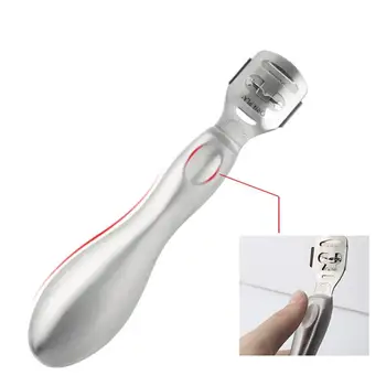 

Stainless Steel Foot Callus Remover Cuticle Hard Skin Heel Shaver Rasp Cutter Pedicure Kit with 1pc Blade for Women and Girls