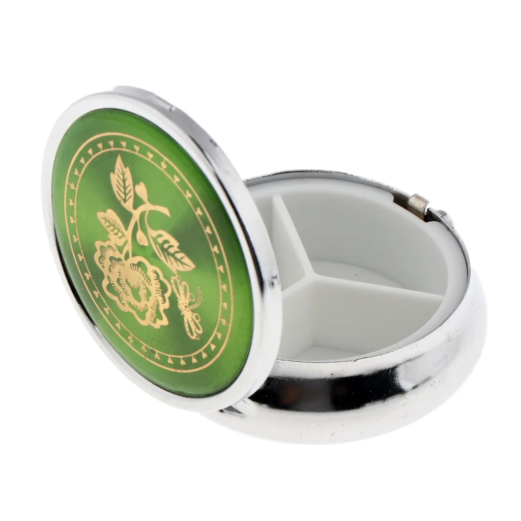 

Pill Organizer 3 Times a Day, Pill Case for Purse, Daily Pill Box for Vitamin/Fish Oils/Tablet/Supplements - Random Patterns