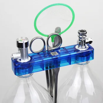 

DIY CO2 Generator System Kit with Pressure Gauge Safe Valve Air Flow Adjuster Aquarium Accessory Fish Tank Plant Necessity