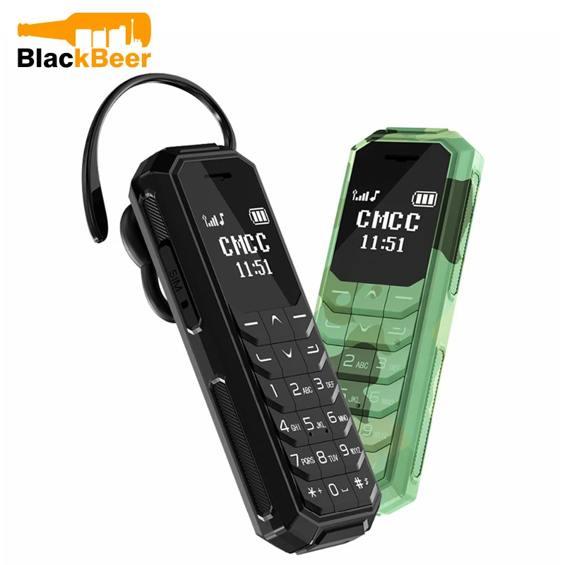 Mosmink KK2 MINI 2G GSM мобильный телефон 0 66 дюймов Bluetooth V3.0 дозвон беспроводные наушники