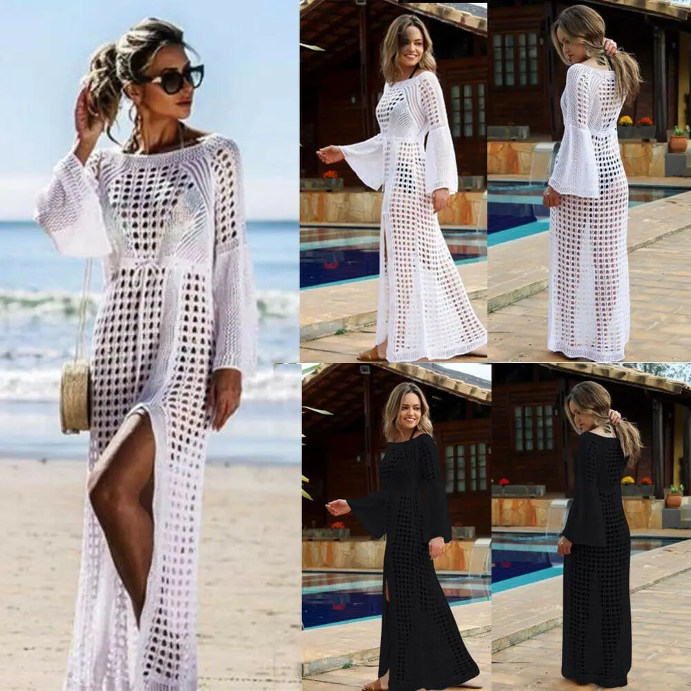 bikini bottom cover up Womens Beach Cover Ups Solid Color Long Sleeve Turn-Down Collar Slit See-Through Button Down Bikini Smock Vacation Theme Party cute bathing suit cover ups