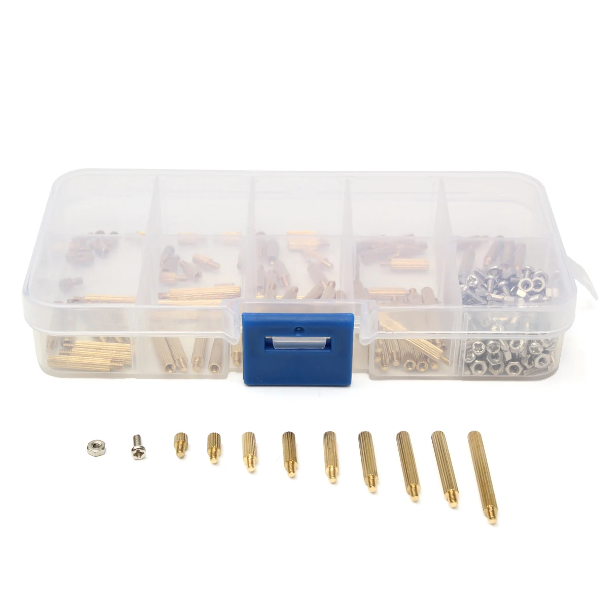 

270Pcs M2 Standoff Spacers Male Female Screw Nylon Hex Screws Nuts Repair Kits for Electronics Motherboard Fixed Spacing Screw