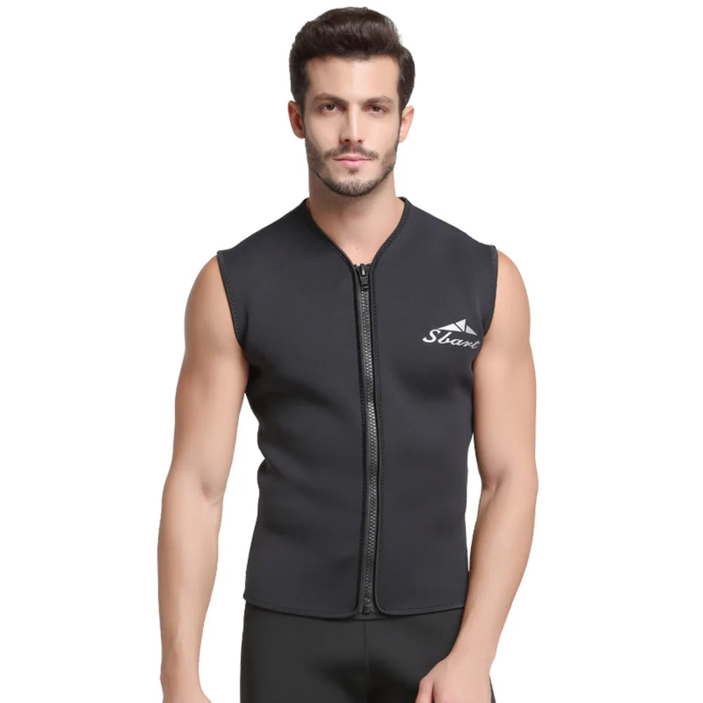 5mm Sleeveless Neoprene Men Wetsuit Warm Vest Swimming Surfing Diving