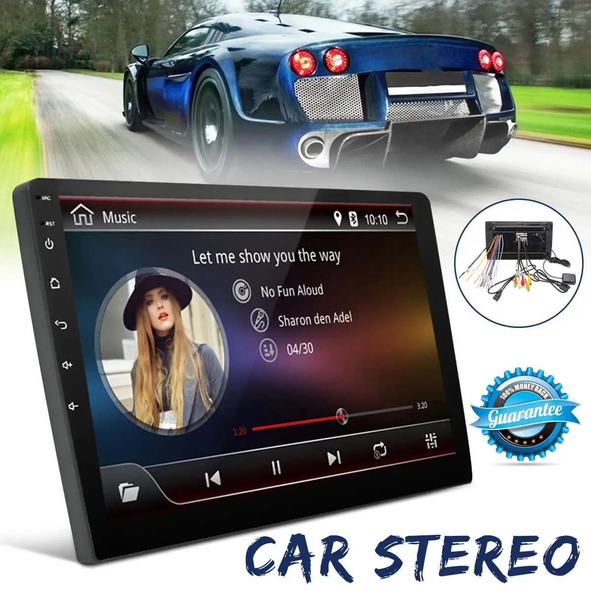 

9'' Android 8.1 Quad Core 2DIN Car MP5 Player Stereo Touchable bluetooth WiFi DAB GPS Nav Radio Video Car Multimedia Player