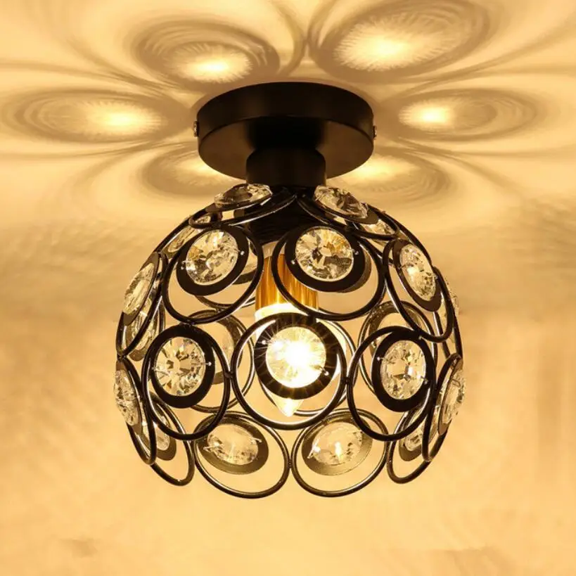 

Simple Crystal E27 Led Bulb Ceiling Lights Led Lamps Living Room High Quality Ceiling Lamps Led Lustre Lighting Ceiling Lamp