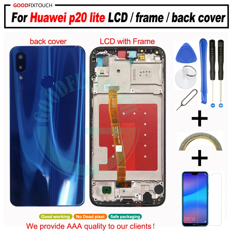 100% протестированный ЖК экран OK 5 84 &quotдля Huawei P20 lite дисплей + сенсорная панель