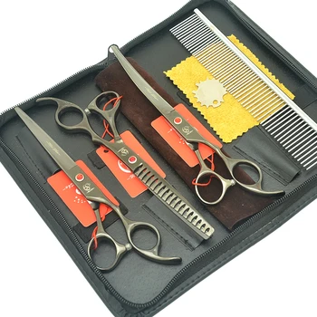 

Meisha 7.0 Inch Professional Dog Scissors Japan 440c Pet Cutting Scissors Puppy Thinning Shears 40% Cut Off Dog Supplies HB0242