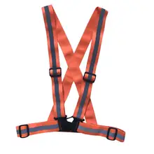 Для ночного катания, бега, безопасности, отражающей дневное, ночное время и т. д. жилет Эластичная Застежка в полоску