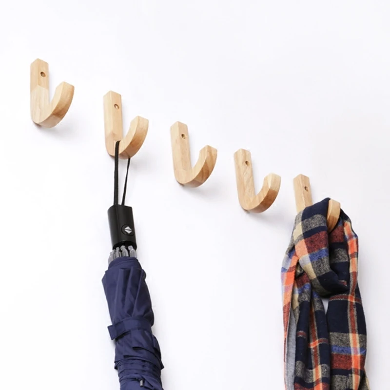 Деревянная вешалка для хранения ключей, настенные декоративные вешалки для одежды, деревянная вешалка для одежды, настенная вешалка, деревянные крючки для пальто, красивое украшение для дома