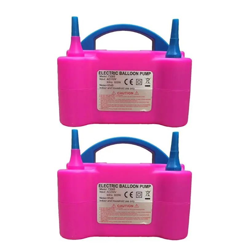 

Portable Two Nozzle AC Inflatable Balloon Pump Air Balloon Pump 2019 Electric Balloon Inflator Pump Air Blower EU Plug High