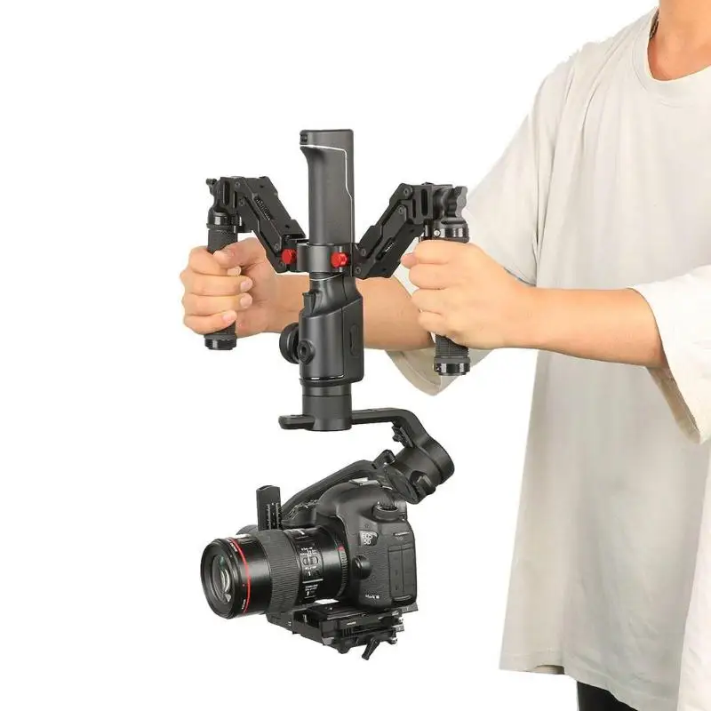 

ALLOET Z Axis Spring Shockproof Dual Handle Flexiable Damping Detachable Grip Gimbal Stabilizer for Ronins Moza Air 2