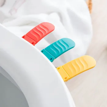 

1PC PP Closestool Seat Cover Lift Handle Foldable Portable Anti-microbial Bathroom Accessories Home Decor