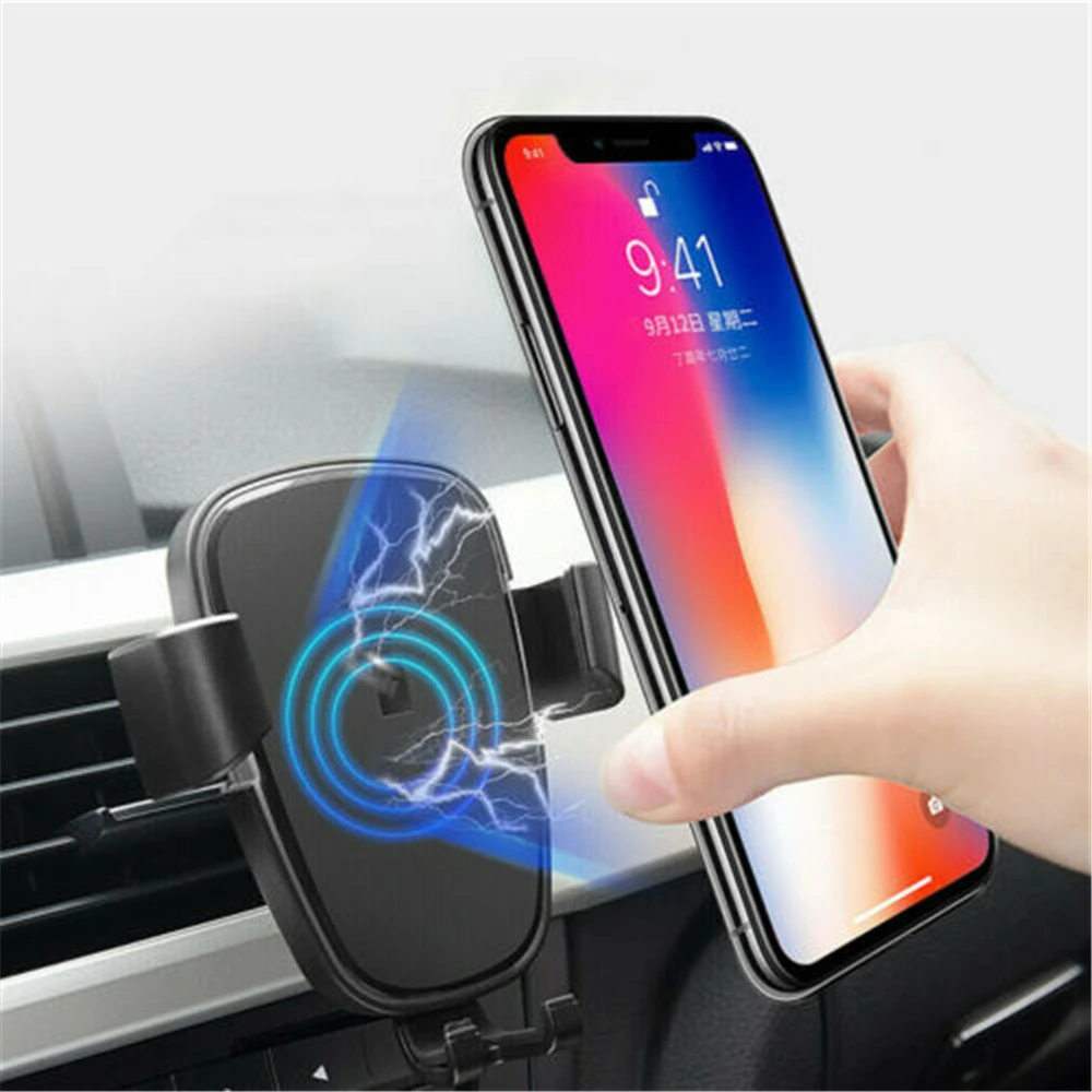 

High-quality 10W Qi Wireless Automatic Clamping Fast Gravity Car Mount Charger Holder Stand For iPhone Firmly Hold
