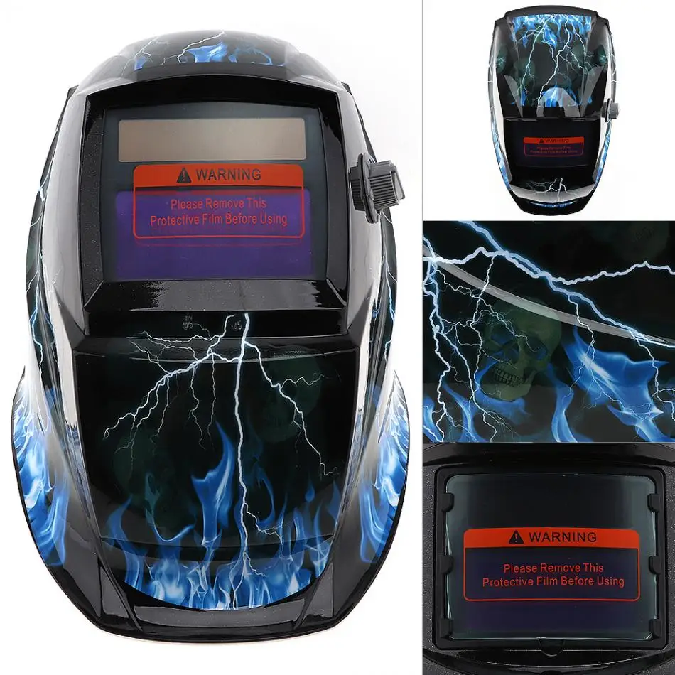 Lightning skull Отрегулируйте солнечное Автоматическое затемнение TIG MIG шлифовальные