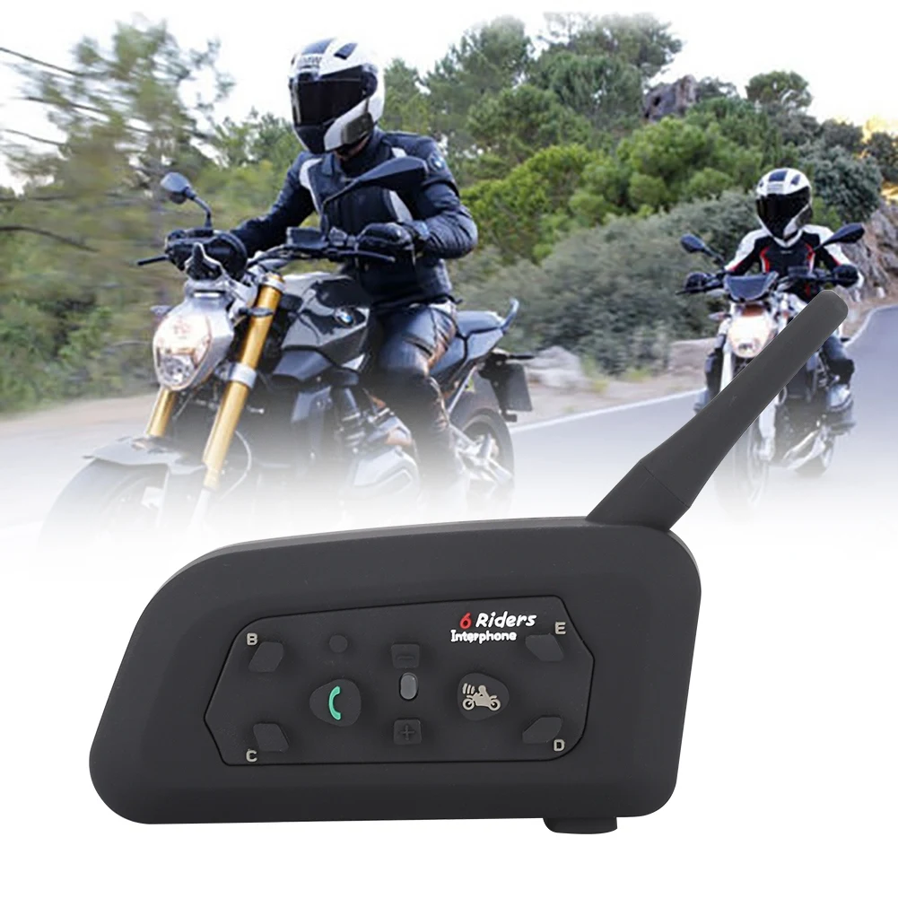 

Helmet Interphone Bluetooth Headset 1200 Meters Wireless Intercom for Motorcycle Riders