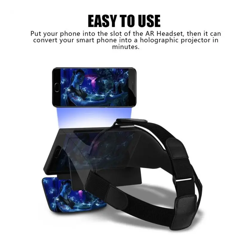 SHINECON виртуальной реальности 3D очки гарнитура ar дополненной игры просмотра