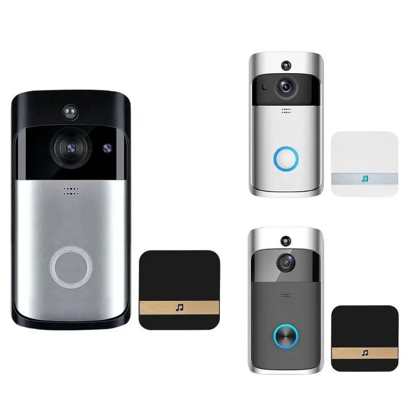 Smart Беспроводная Защита сети Wi Fi дверные звонки 2 Way Talk 720 P камера телефон
