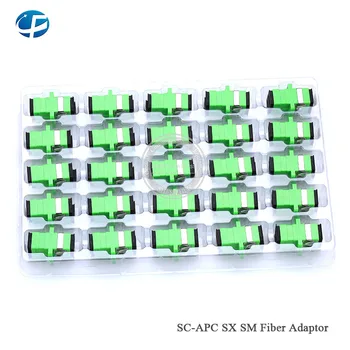 

200pcs/lot Free shipping SC/APC SM SX Fiber Optic Adaptor SC APC single mode Adaptor SC flange Adaptor Fiber Couple