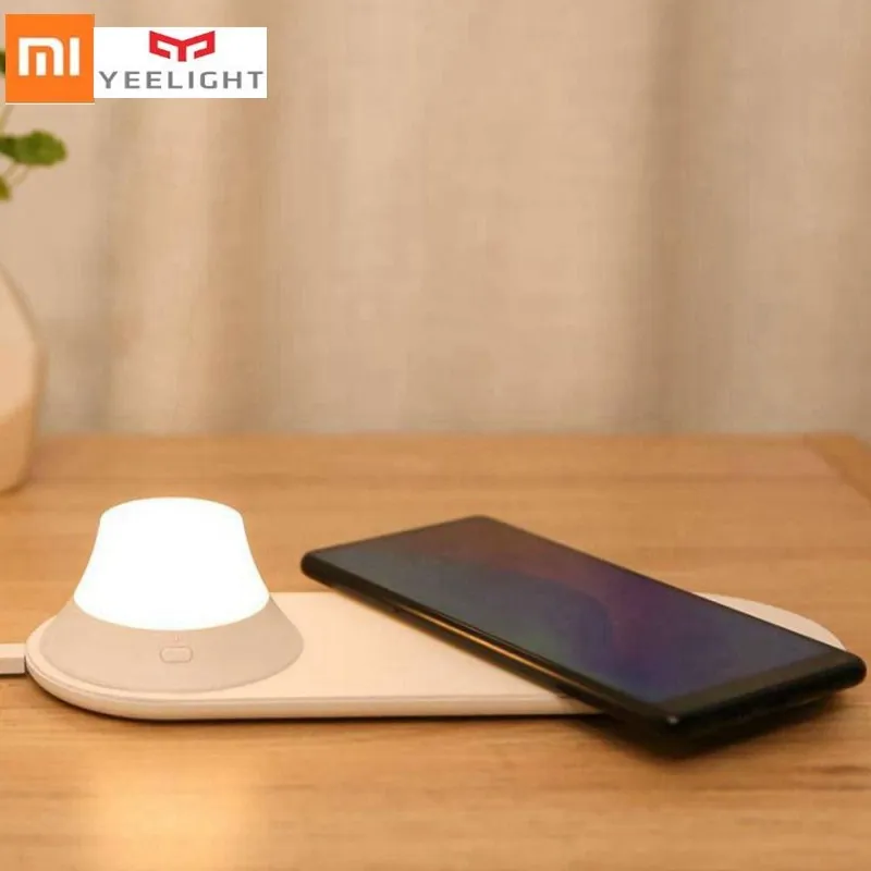 

2019 Xiaomi Yeelight Intelligent Wireless Charger with LED Night Light Magnetic Attraction Fast Charging For Smart Mobile phones