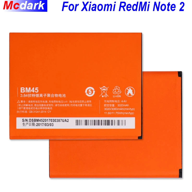 

BM45 BM20 BM41 BM42 BM44 Battery For Xiaomi Redmi Note 2/Redmi Note Note 1/Redmi 1S/Redmi 2/Mi2S Mi 2 Batterij Accumulator