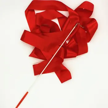 

4M Gym Ribbons Dance Ribbon Rhythmic Art Gymnastic Ballet Streamer Twirling Rod Stick For Gym Training Professional