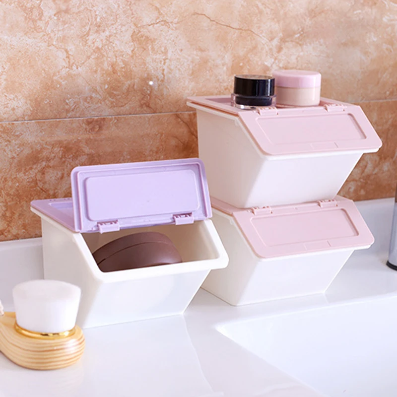 

Lemonbest Plastic Makeup Organizer Storage Box Small Drawer Jewelry Box Office Desktop Sundries Storage cosmetic Container 1pc