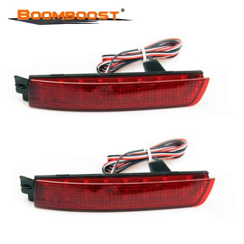 

For Nissan Juke/Murano/Sentra/Infiniti FX35 FX37Red 12V Rear light New Lens LED Bumper Reflector Rear Tail Brake Light 2pcs