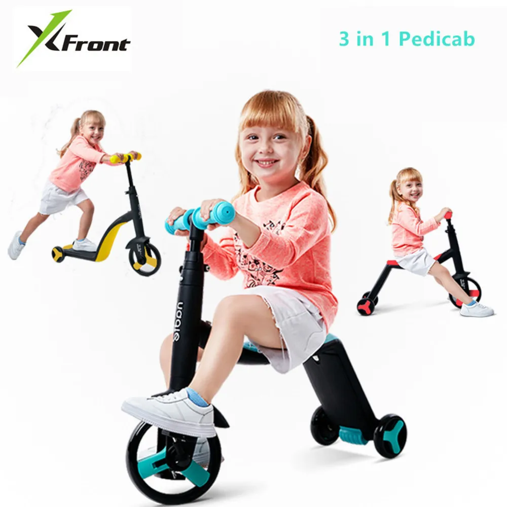 

New Children's Scooter 1-2-3-6 Years Ride & Slide Three Wheel Car Flash Wheel Trolley Baby Buggy Bike Balance Pedicab
