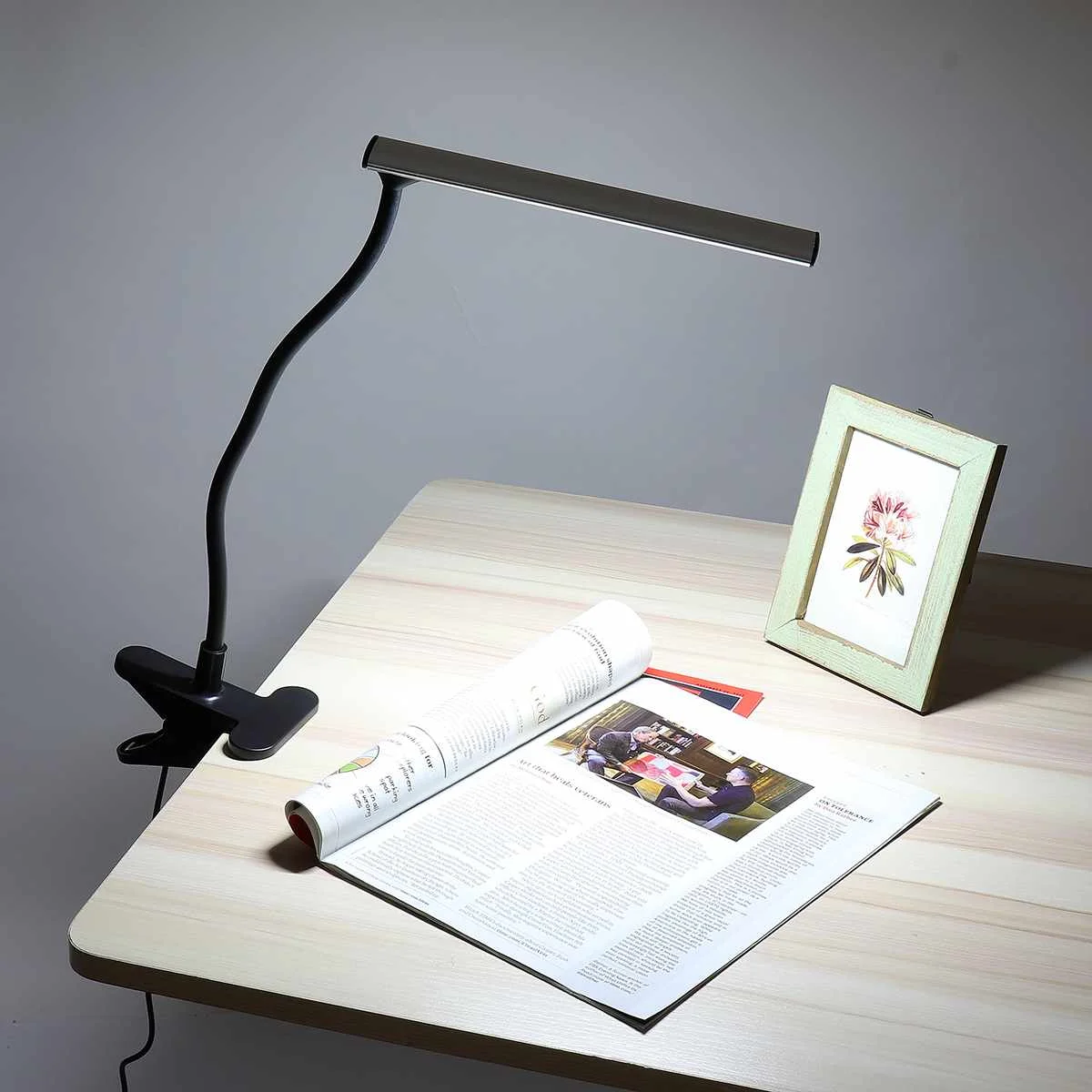 

Table Lamp LED Desk Light USB Dimmable Eye Care Bedside Reading Study Room Light Gift With Clip Flexible Night Light 2 Modes 5V