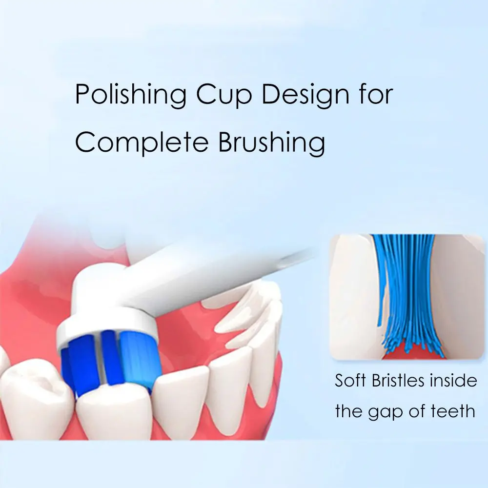 Jual 4X EB17 Electric Sikat Gigi Kepala untuk Braun Oral B Vitalitas Menang Sensitif Gum Perawatan Penggantian Kepala Sikat